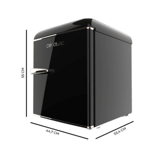 Frigorífico Mini Cecotec Bolero CoolMarket TT Origin 45 Defrost 55cm 45L E Preto Icebox