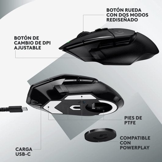 Logitech Pack G G502 X LIGHTSPEED Rato Gaming Sem Fios 25600DPI + Logitech G640 SE 10º Aniversário