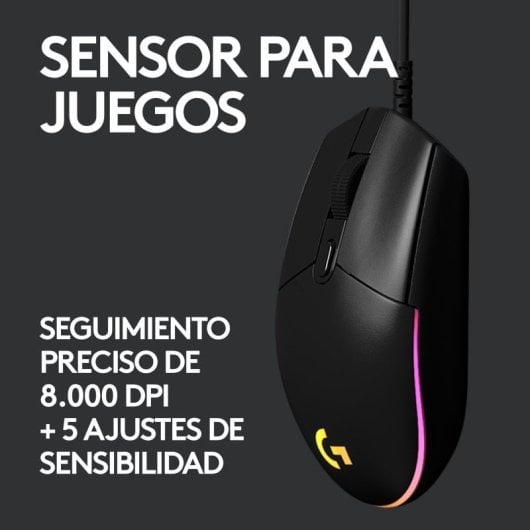 Logitech Pack G213 Prodigy Teclado Gaming + Logitech G203 Lightsync 2nd Gen Ratón Gaming 8000DPI RGB