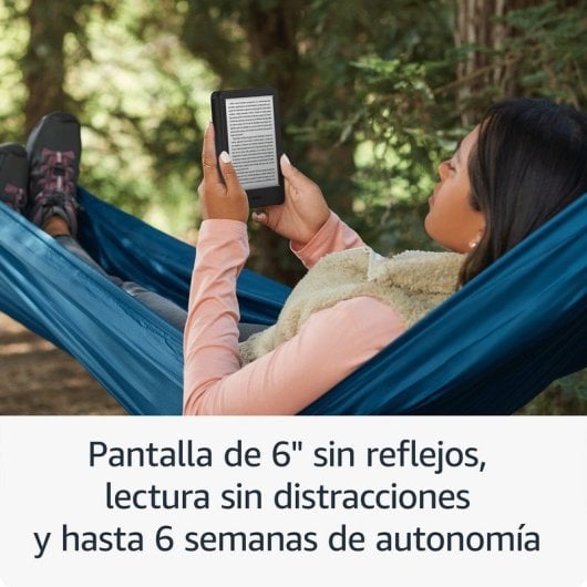 Kindle Libro Electrónico 6" 16GB con Publicidad Negro