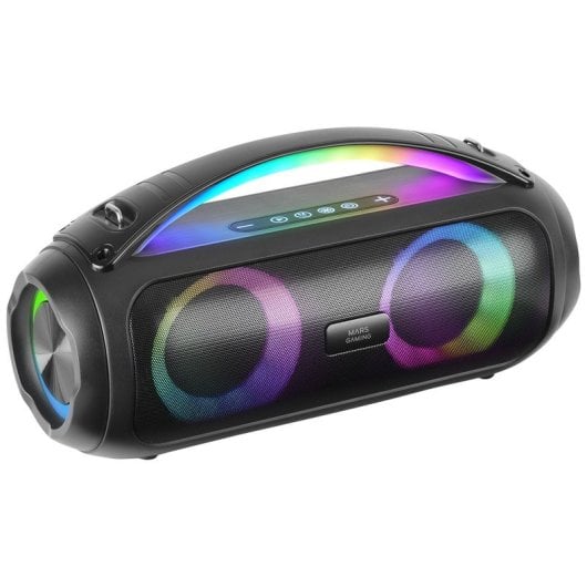 Mars Gaming MS-Pulse Altavoz Portátil Bluetooth 5.3 RGB 50W Negro
