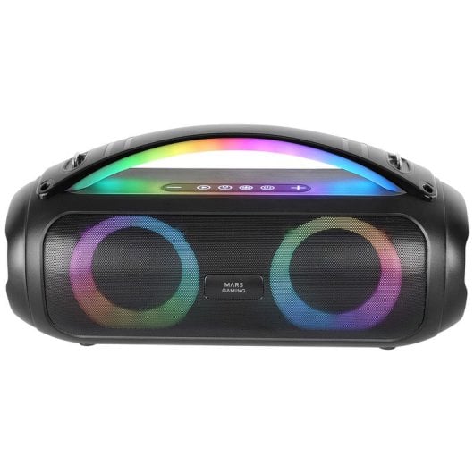 Mars Gaming MS-Pulse Altavoz Portátil Bluetooth 5.3 RGB 50W Negro