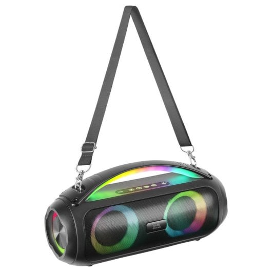 Mars Gaming MS-Pulse Altavoz Portátil Bluetooth 5.3 RGB 50W Negro