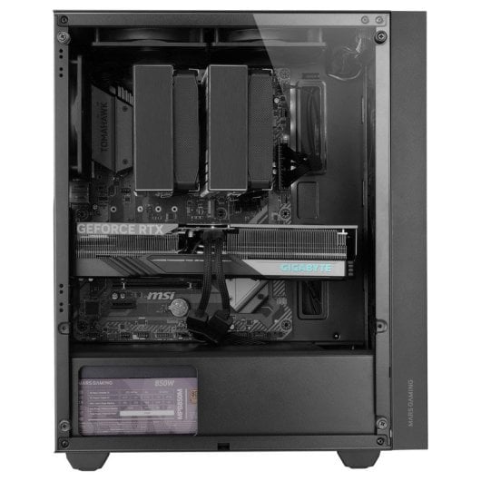Mars Gaming Mc-pmax Caja Atx 4x Ventiladores Fdb Frontal Mesh Cristal Templado Doble Cámara Negro