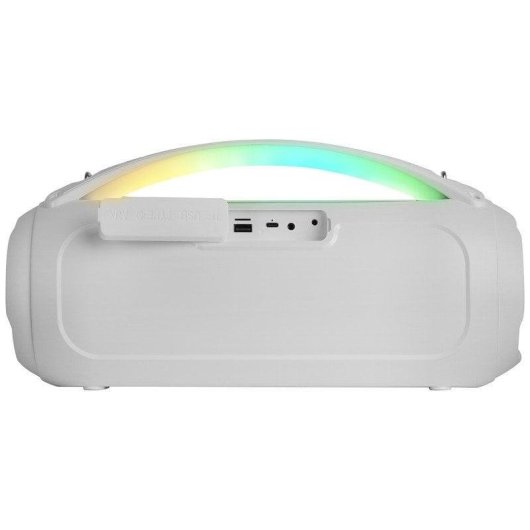 Mars Gaming MS-Pulse Altavoz Portátil Bluetooth 5.3 RGB 50W Blanco