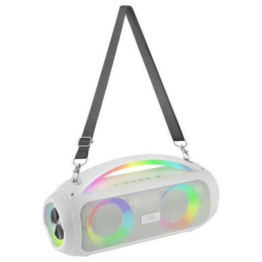 Mars Gaming MS-Pulse Altavoz Portátil Bluetooth 5.3 RGB 50W Blanco