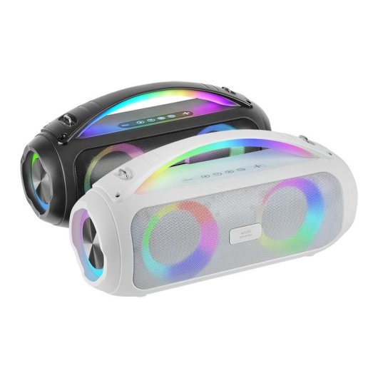 Mars Gaming MS-Pulse Altavoz Portátil Bluetooth 5.3 RGB 50W Blanco