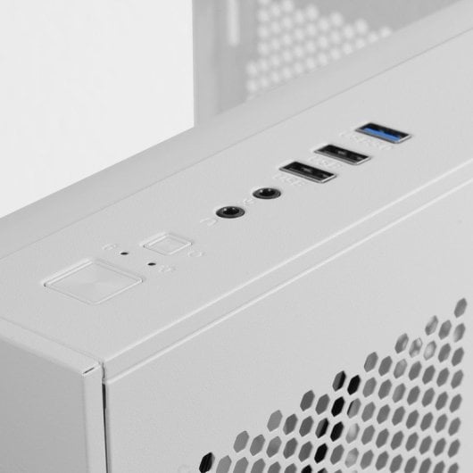 Mars Gaming MC-3CM Caixa Micro-ATX com Vidro Temperado Triplo e Duas Câmaras Branca