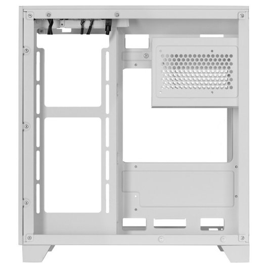 Mars Gaming MC-3CM Caixa Micro-ATX com Vidro Temperado Triplo e Duas Câmaras Branca