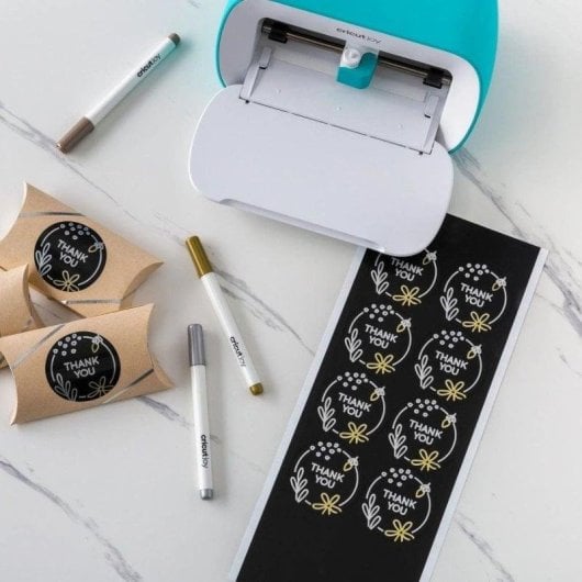 Etiqueta Autoadesiva Cricut Joy Smart Vinyl Preto Permanente Vinil 5.5x13