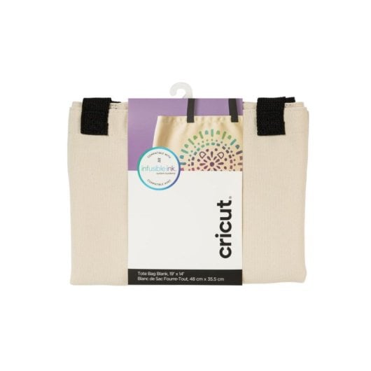 Bolsa Tote Cricut Infusible Ink L M36 Branco alças longas superfície mate