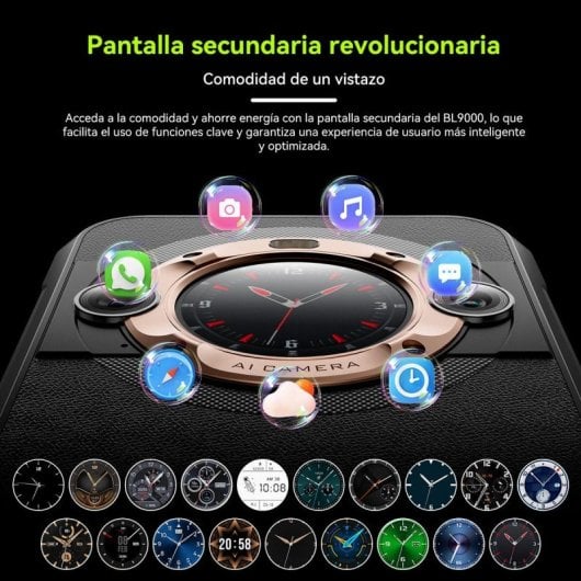 Blackview BL9000 5G 12/512GB Negro y Plata Libre + Funda Protectora