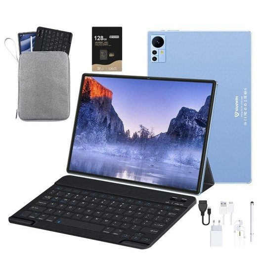 Tablet Vanwin S39 LTE 10,1" 4GB 64GB Azul con Teclado y Stylus Pen