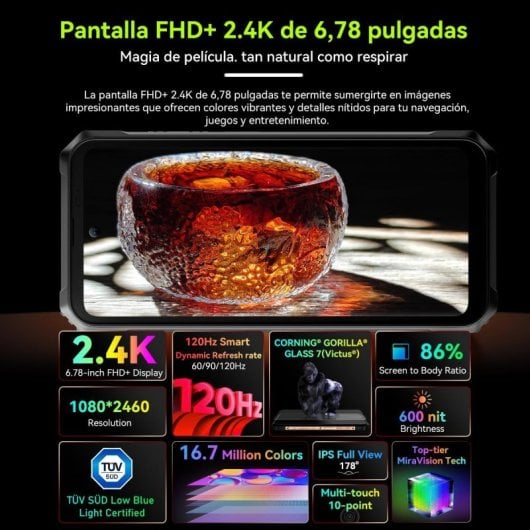 Blackview BL9000 Pro 5G 12/512GB Negro Libre + Funda Protectora
