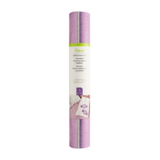 Vinile termoadesivo Cricut Princesa Glitter 3 fogli 305x305 mm Lavanda Bianco