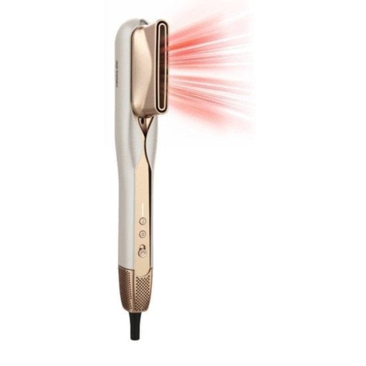 Prancha de Cabelo Cerâmica Queratina 2 em 1 Cecotec RitualCare Air Lisse 150ºC 3 Definições Iónica Desligar Automático Champagne