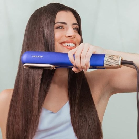 Cecotec Ritualcare Air Lisse 2 em 1 Alisador de Cabelo com Ar 2 Cabeças 1000W Champanhe