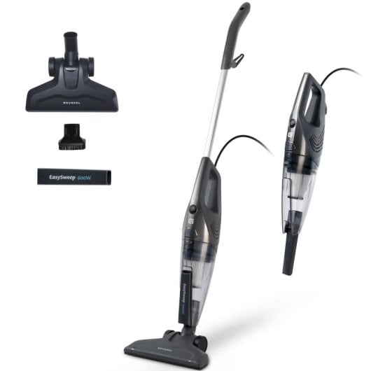 Grunkel ASP-EASY Aspirador Vertical/Mão 600W 16kPa com Filtro HEPA Lavável e Cabo de 5.5m Preto