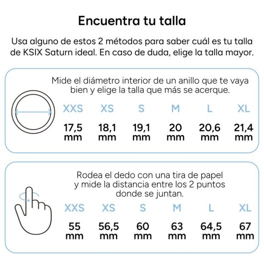 Ksix Saturn Anillo Inteligente Talla XS 18,1mm 15mAh Negro