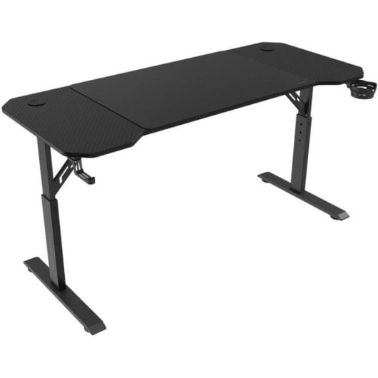 Mars Gaming MGD-ERGO140 Tavolo regolabile in altezza 3 posizioni ergonomiche Tappetino per mouse 140x60 cm Nero