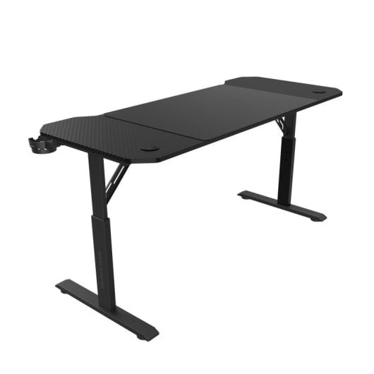 Mars Gaming MGD-ERGO140 Tavolo regolabile in altezza 3 posizioni ergonomiche Tappetino per mouse 140x60 cm Nero