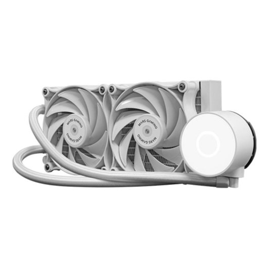 Refrigeración Líquida Mars Gaming ML-PRO240 370mm 2 Ventiladores Blanco