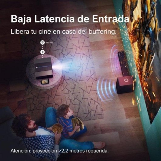 Projetor Ultimea Apollo P60 FullHD 900 Lúmenes 120" LED LCD Smart WiFi Bluetooth