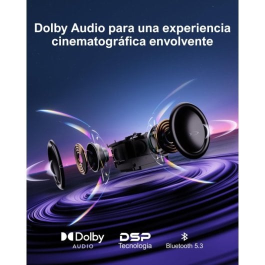 Ultimea Apollo P50 Proyector 1080p Nativo WiFi 6 Bluetooth 5.3 Dolby Audio 700 Ansi Lúmenes