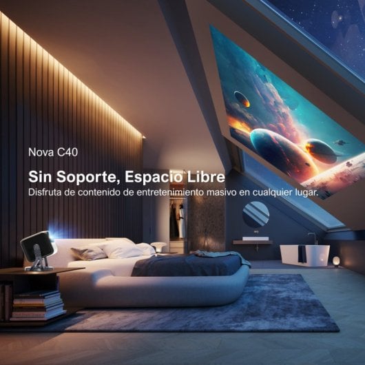 Ultimea Nova C40 4K-Projektor Android TV 11.0-Dekodierung mit Netflix 600 ANSI-Lumen
