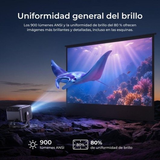 Proyector Ultimea Nova C40 FullHD 900 Lúmenes 120" LED LCD Smart TV Portátil