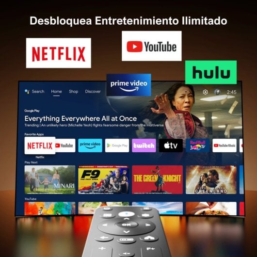 Ultimea Nova C40 4K-Projektor Android TV 11.0-Dekodierung mit Netflix 600 ANSI-Lumen
