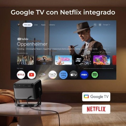 Proyector Ultimea Nova C40 FullHD 900 Lúmenes 120" LED LCD Smart TV Portátil