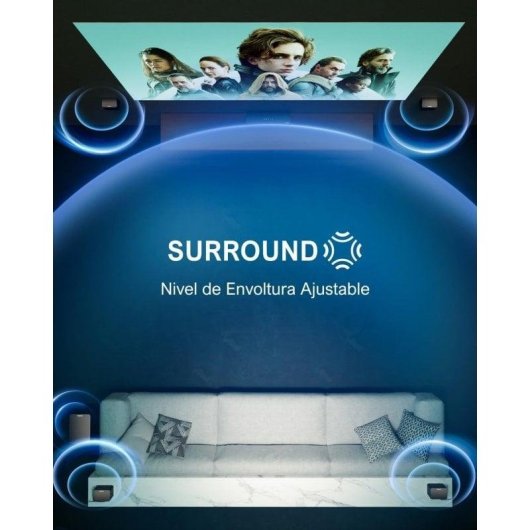 Barra de Som Ultimea Poseidon D70 7.1 410W Bluetooth HDMI ARC Surround