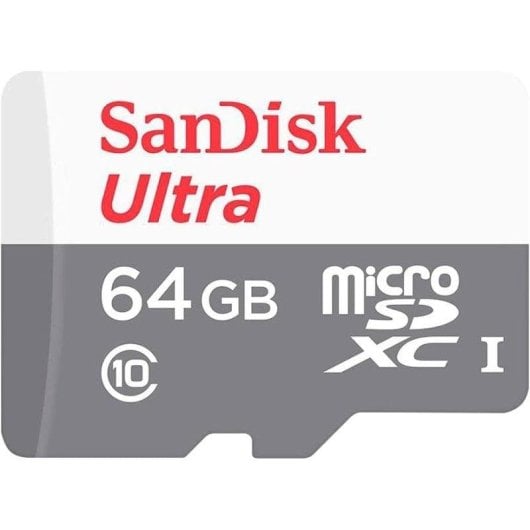 Memória Flash SanDisk Ultra SDSQUNR-064G-GN3MN microSDXC 64GB UHS-I Class 10 100MB/s