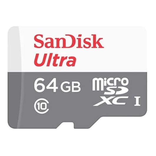Memória Flash SanDisk Ultra SDSQUNR-064G-GN3MN microSDXC 64GB UHS-I Class 10 100MB/s