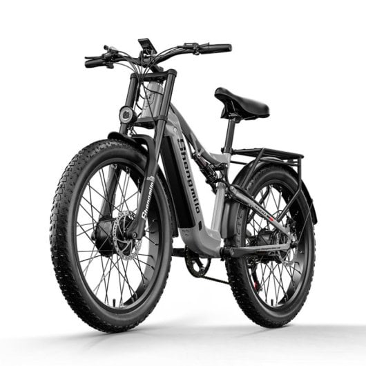 Shengmilo S600-10 Bicicleta Eléctrica de Montaña 26'' para Adultos 2000W con Motor Dual 17.5Ah 840Wh Gris