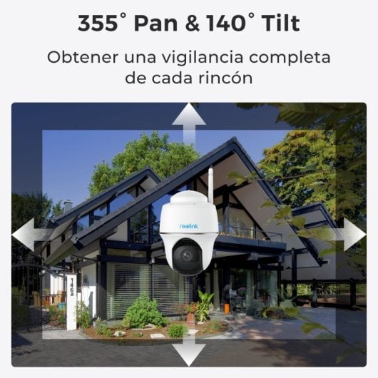 Reolink Argus Series B420 Cámara Vigilancia WiFi Exterior FullHD+ 355º Visión Nocturna