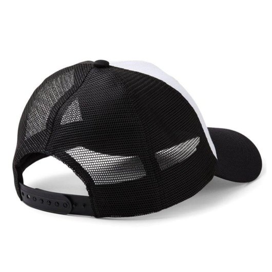 Boné Trucker Cricut Preto/Branco Unissexo Frente Poliéster Fecho Snapback