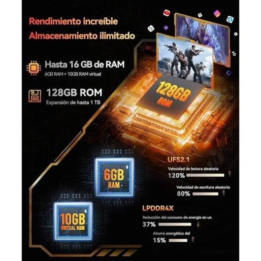 Cubot KingKong ES 6/128GB Negro Libre