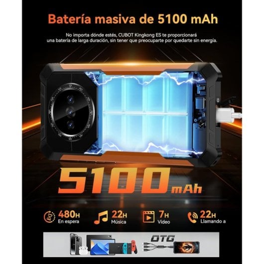 Cubot KingKong ES 6/128GB Negro Libre