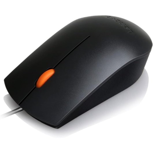 Lenovo 300 Ratón Óptico USB 1600DPI Negro