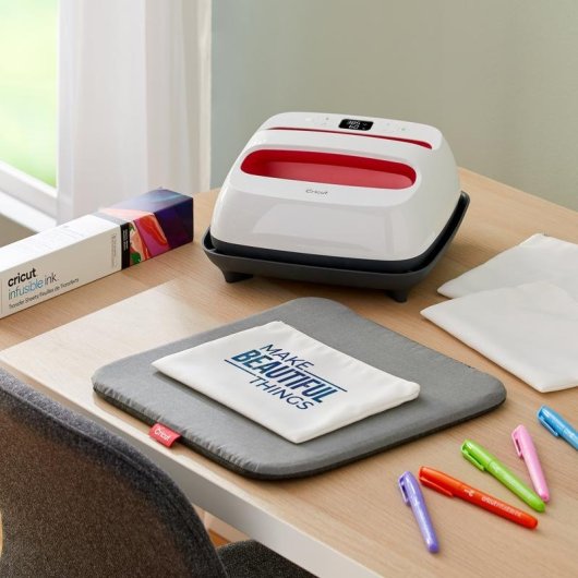 Bolsa de maquillaje Cricut Kit personalizable 3 unidades blanco lona