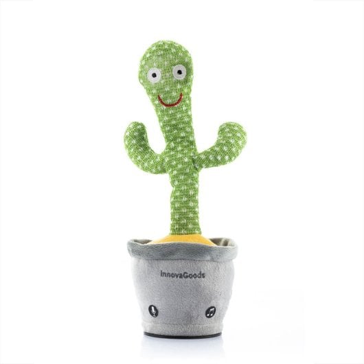 Innovagoods Cactus Bailarín Y Parlanchín Recargable Con Música Y Led Multicolor Cacxi