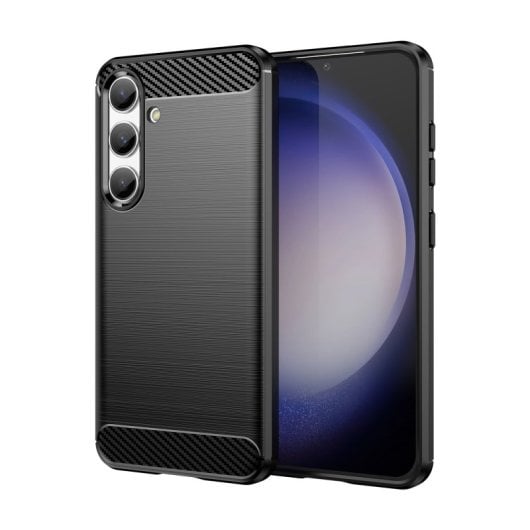 Max Power Digital Funda Fibra De Carbono Para Móvil Samsung Galaxy S24 Antigolpes Silicona Negra