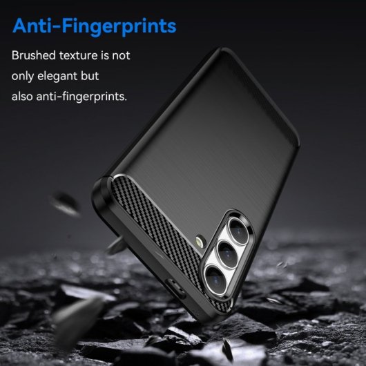 Max Power Digital Funda Fibra De Carbono Para Móvil Samsung Galaxy S24 Antigolpes Silicona Negra