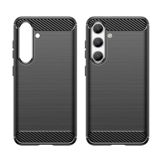Max Power Digital Funda Fibra De Carbono Para Móvil Samsung Galaxy S24 Antigolpes Silicona Negra