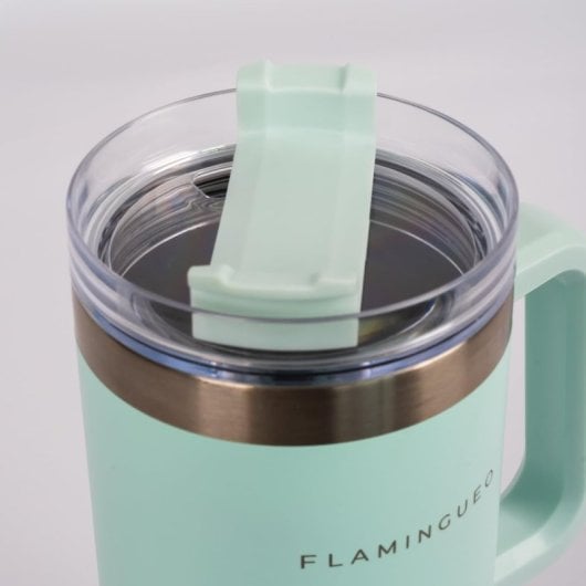 Flamingueo Vaso Térmico Azul Acero Inoxidable Bebidas Frías 24h Y Calientes 10h Capacidad 1.18l
