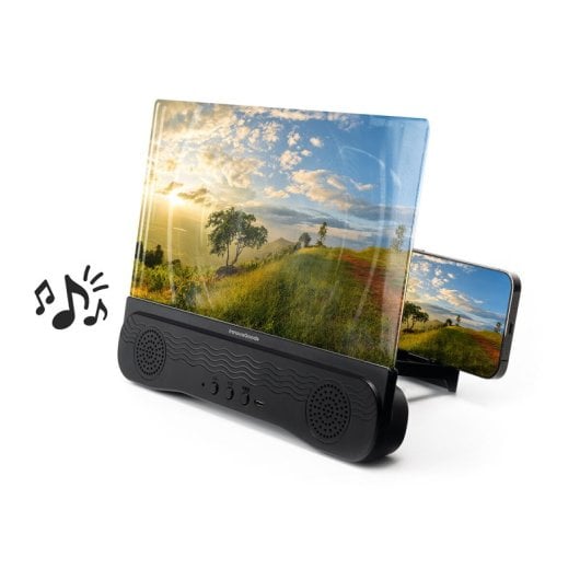 Innovagoods Screenier Amplificador de Pantalla para Móviles con Altavoz Recargable