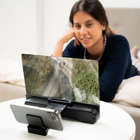 Innovagoods Screenier Amplificador de Pantalla para Móviles con Altavoz Recargable