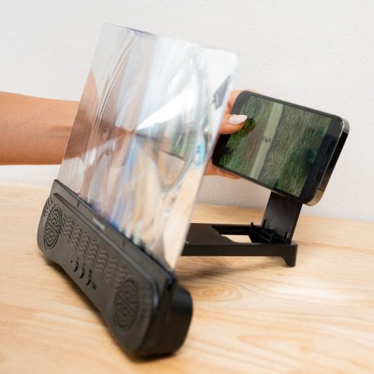 Innovagoods Screenier Amplificador de Pantalla para Móviles con Altavoz Recargable